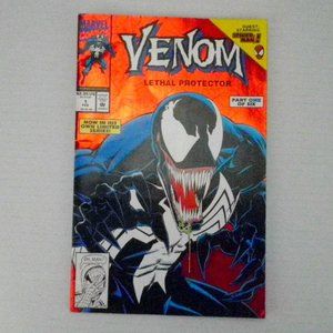 Venom Lethal Protector #1 Comic Book 1993  Custom Label White Pages Foil